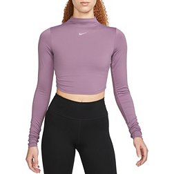 Nike Women's One Dri-FIT Luxe Long Sleeve Cropped Top