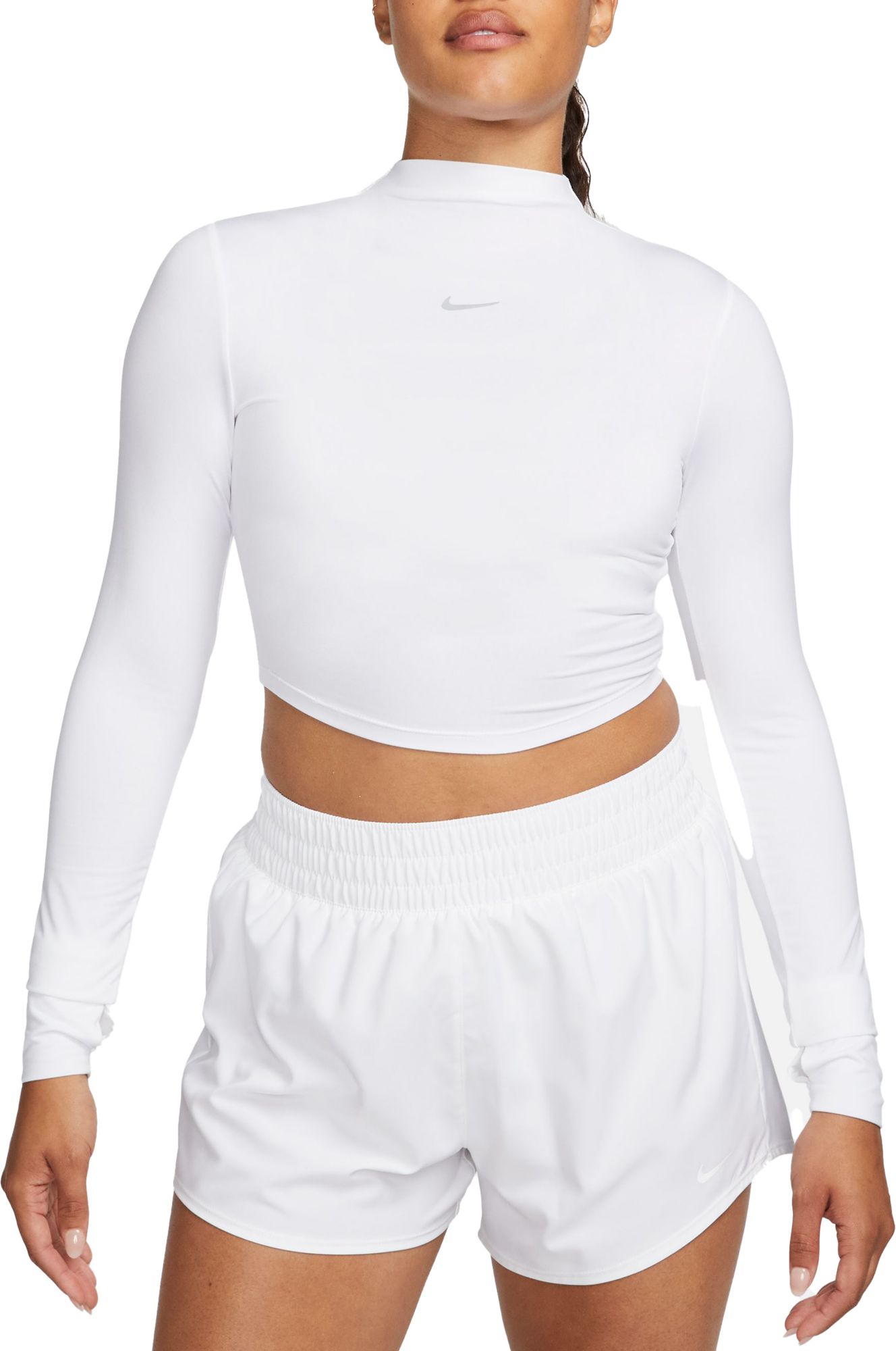 Nike Women's One Dri-FIT Luxe Long Sleeve Cropped Top