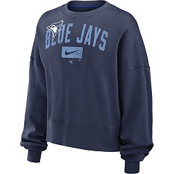Nike Women's Toronto Blue Jays Navy Fleece Crew Neck Sweatshirt