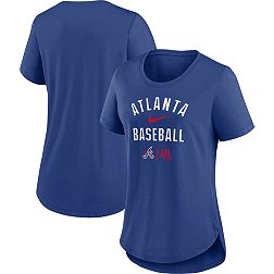 Lids Atlanta Braves Nike Women's Next Up Tri-Blend Raglan 3/4-Sleeve T-Shirt  - Red/Navy