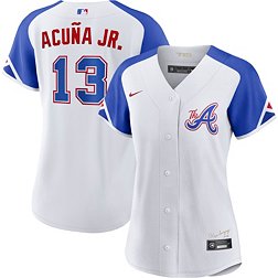 Toddler Majestic Ronald Acuna Jr. Red Atlanta Braves Alternate Official  Cool Base Player Jersey