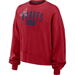 Nike Women's Atlanta Braves Red Fleece Crew Neck Sweatshirt