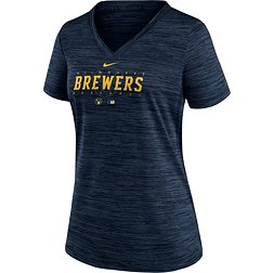 Womens Milwaukee Brewers Short Sleeve Shirt Gomez Size XL NWT