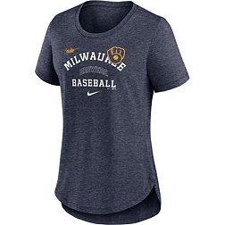 Women's Profile White Milwaukee Brewers Plus Size Leopard T-Shirt Size: 2XL