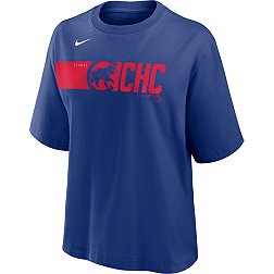 Nike Women's Chicago Cubs Blue Knock Boxy T-Shirt