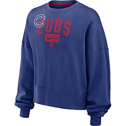 Nike Women's Chicago Cubs Blue Fleece Crew Neck Sweatshirt