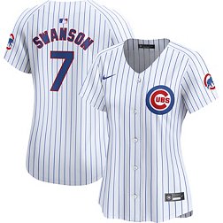 Nike Women's Chicago Cubs Dansby Swanson #7 White Home Limited Vapor Jersey