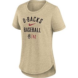 MLB Arizona Diamondbacks Women's Short Sleeve V-Neck Fashion T-Shirt - S