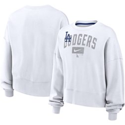 Nike Women's Los Angeles Dodgers White Fleece Crew Neck Sweatshirt