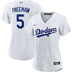Nike Women's Los Angeles Dodgers Freddie Freeman #5 White Cool Base Home Jersey