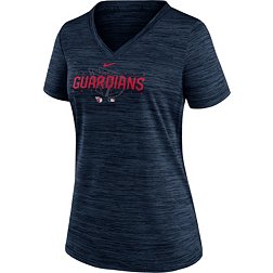 Nike Women's Cleveland Guardians Blue Authentic Collection Velocity Practice T-Shirt