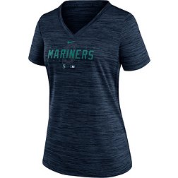 Nike Women's Seattle Mariners Blue Authentic Collection Velocity Practice T-Shirt