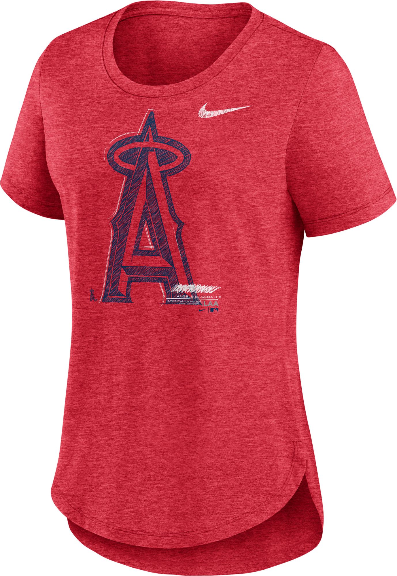 Los Angeles Angels of Anaheim Majestic Authentic Collection Team Choice  Heathered T-Shirt - Red