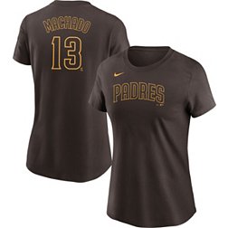 Nike Women's San Diego Padres Manny Machado #3 Brown T-Shirt