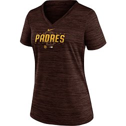 Nike Women's San Diego Padres Brown Authentic Collection Velocity Practice T-Shirt