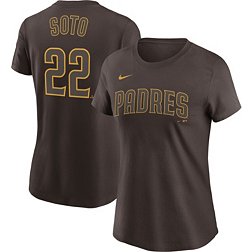 Nike Women's San Diego Padres Juan Soto #22 Brown T-Shirt