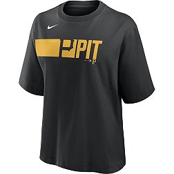 Nike Women's Pittsburgh Pirates Black Knock Boxy T-Shirt