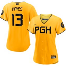 Nike Women's Pittsburgh Pirates 2023 City Connect Ke'Bryan Hayes #13 Cool Base Jersey