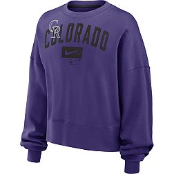 Nike Women's Colorado Rockies Purple Fleece Crew Neck Sweatshirt