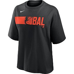 Nike Women's Baltimore Orioles Black Knock Boxy T-Shirt