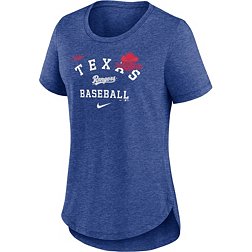 Nike Women's Texas Rangers Blue Cooperstown Rewind T-Shirt