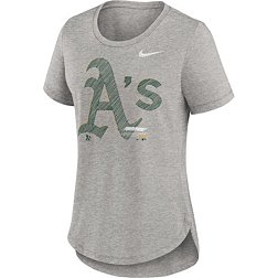 MLB Oakland Athletics Women's Dugout Poly Rayon T-Shirt - XS