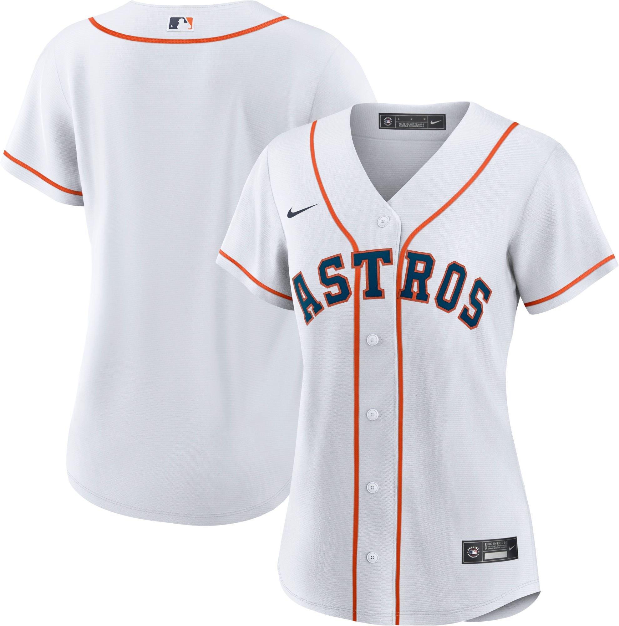 Houston Astros Alex Bregman White Orange Cooperstown Collection Home Jersey