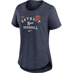 Nike Women's Detroit Tigers Navy Cooperstown Rewind T-Shirt