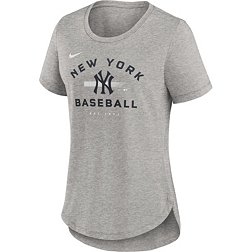 New York Yankees Women's Plus Size Diva Notch Neck Raglan T-Shirt - Navy