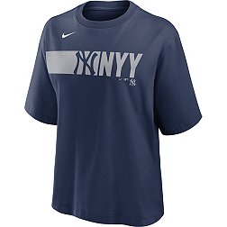 Nike Women's New York Yankees Navy Knock Boxy T-Shirt