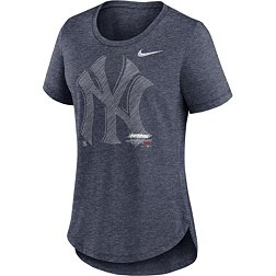 Women's New York Yankees Touch Navy/White Setter Lightweight Fitted T-Shirt