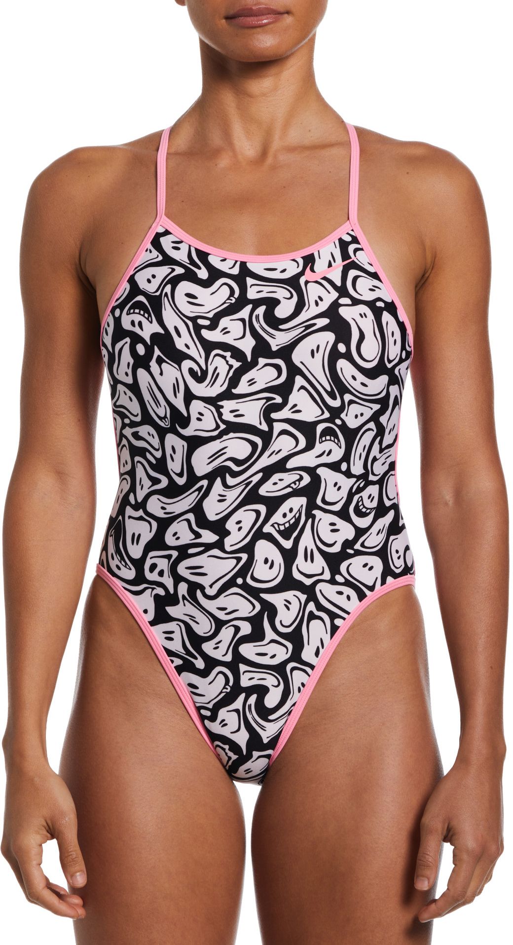 Nike Women's Multi Print Reversible Tie Back Swimsuit