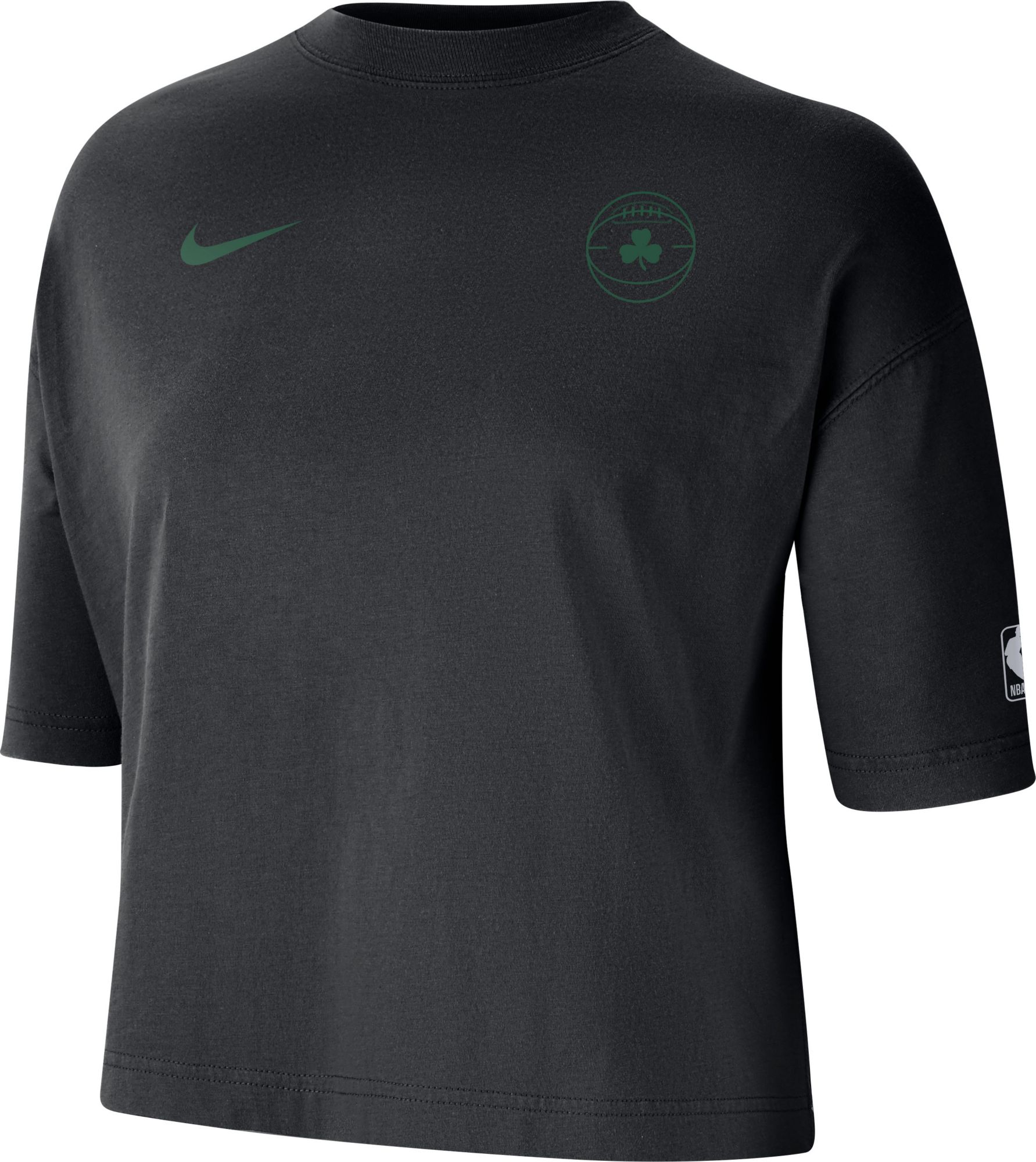 Nike Women's 2023-24 City Edition Boston Celtics Black Boxy Long Sleeve T-Shirt