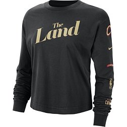 Nike Women's 2023-24 City Edition Cleveland Cavaliers Black Boxy Long Sleeve T-Shirt
