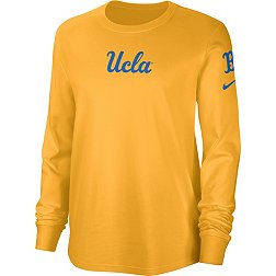 Nike Women's UCLA Bruins Gold Cotton Letterman Long Sleeve T-Shirt