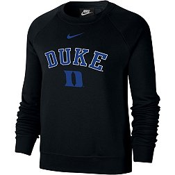 Nike Women's Duke Blue Devils Black Varsity Crew Neck Sweatshirt