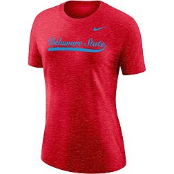 Nike Women's Delaware State Hornets Red Varsity Script T-Shirt