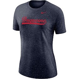 Nike Women's Duquesne Dukes Blue Varsity Script T-Shirt