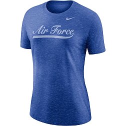 Nike Women's Air Force Falcons Blue Varsity Script T-Shirt