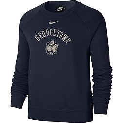 Nike Women's Georgetown Hoyas Blue Varsity Arch Logo Crew Neck Sweatshirt
