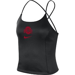 Nike Women's Ohio State Buckeyes Black Icon Clash Tieback Tank Top
