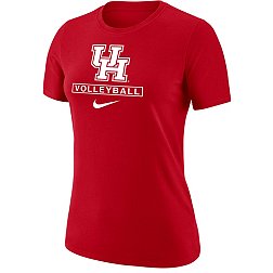 Nike Women's Houston Cougars Red Volleyball Core Cotton T-Shirt