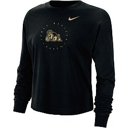 Nike Men's James Madison Dukes Black Boxy Long Sleeve Cropped T-Shirt