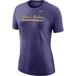 Nike Women's James Madison Dukes Purple Varsity Script T-Shirt