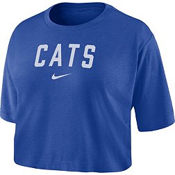 Nike Women's Kentucky Wildcats Blue Dri-FIT Logo Cropped T-Shirt