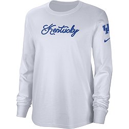 Nike Women's Kentucky Wildcats White Cotton Letterman Long Sleeve T-Shirt