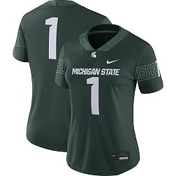 Nike Women's Michigan State Spartans #1 Green Dri-FIT Home Game Football Jersey