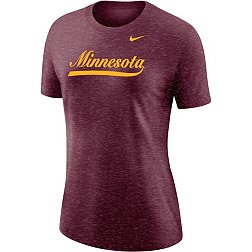 Nike Women's Minnesota Golden Gophers Maroon Varsity Script T-Shirt