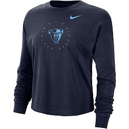 Nike Men's Maine Black Bears Navy Boxy Long Sleeve Cropped T-Shirt