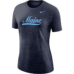 Nike Women's Maine Black Bears Navy Varsity Script T-Shirt